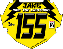 All New Lightning Bolt Box Pro Plate Can be made in any color you need this plate pays homage to and old school design. This plate can also be made in Box mini.