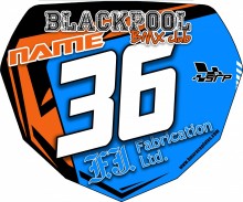 Blackpool BMX Plate Yellow Boys Race Plate. Please Just Add your name and your race number. Comes with 4x Velcro Fixings to hold it to your bars. If you want anything else adding to your plate just let us know.