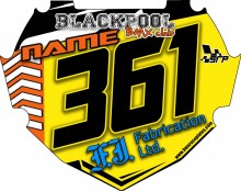 Here is the Blackpool Bmx Box Pro Club Plate